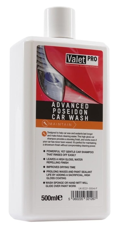 ValetPRO Advanced Poseidon Car Wash szampon przedłuża działanie wosków sealantów 500ml
