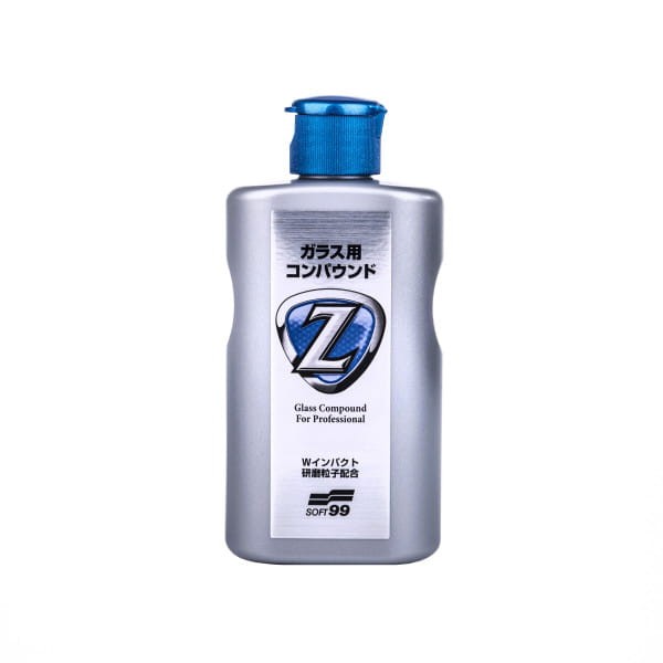Soft99 Glass Compound Z Mleczko do czyszczenia szyb z osadów przygotowuje pod niewidzialną wycieraczkę