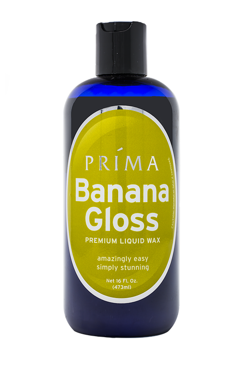Prima BANANA GLOSS Liquid Wax Szybki w zastosowaniu wosk w płynie 473ml