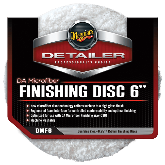 Meguiar's DMF6 DA Microfiber Finishing Discs 2pak  Gąbki polerskie na rzep z mikrofibry 2 sztuki