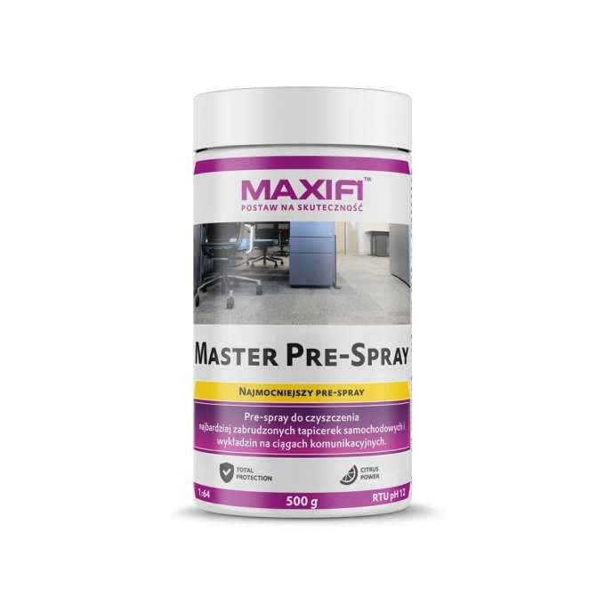 MaxiFi Master Pre Spray Proszek do wstępnego prania tapicerki materiałowej 500g