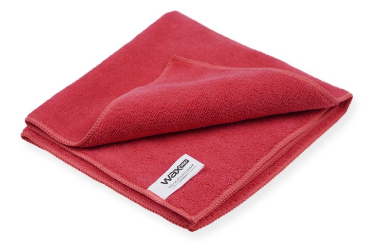 WaxPRO Premium Red Microfiber Uniwersalna mikrofibra do wnętrza i lakieru 40x40cm