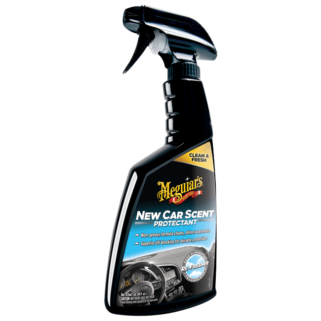 Meguiar's New Car Scent Protectant Produkt do regularnej pielęgnacji kokpitu deski rozdzielczej 473ml