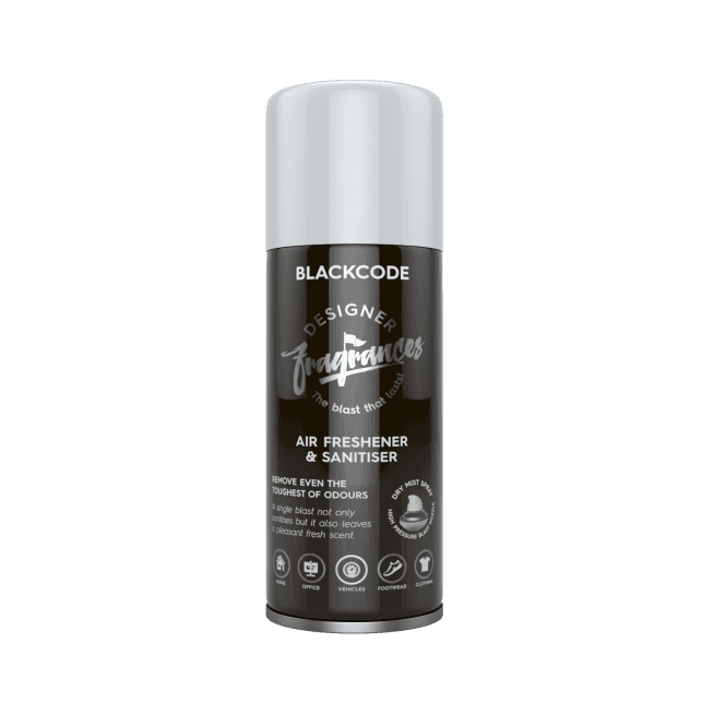 Designer Fragrances Blackcode - Rewelacyjny odświeżacz zapachu do auta, biura, domu 300ml