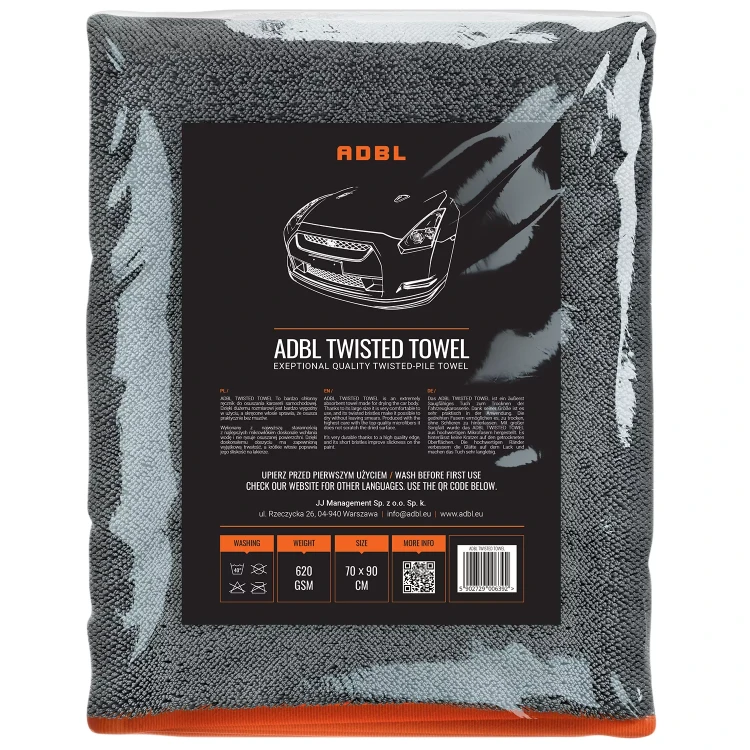 ADBL Twisted Towel Chłonny ręcznik do osuszania, 620gsm, 70x90cm