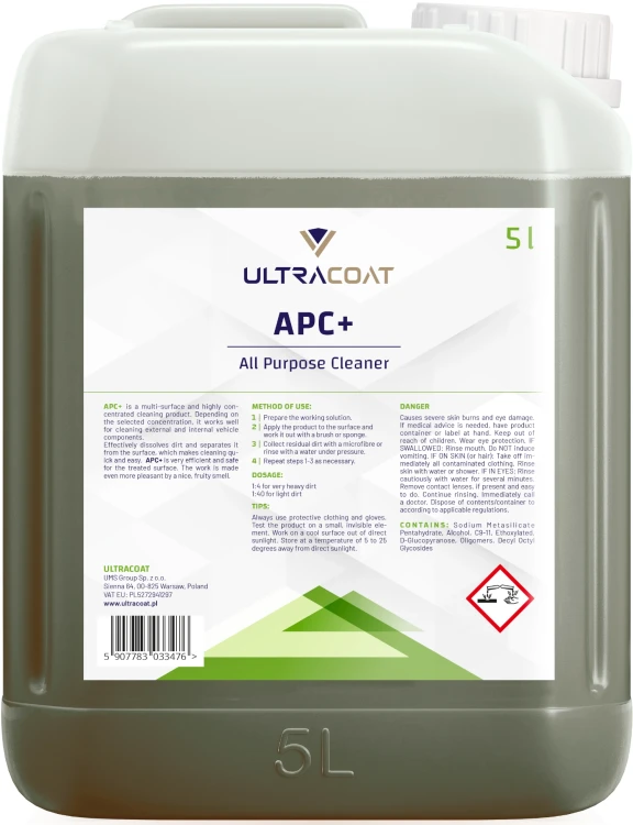 Ultracoat APC+ Uniwersalny środek czyszczący, koncentrat 5L