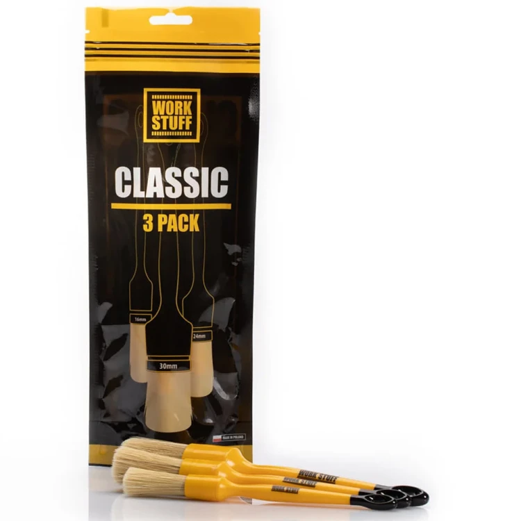 Work Stuff Detailing Brush Classic 3-Pack Zestaw pędzelków detailingowych
