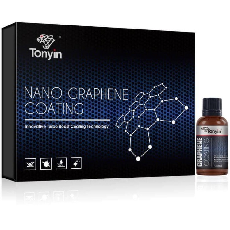 Tonyin Nano Graphene Coating - Powłoka ceramiczna z grafenem do lakieru, trwała ochrona i połysk 30ml