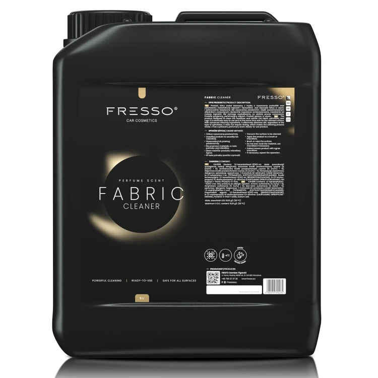 Fresso Fabric Cleaner - Produkt do czyszczenia podsufitki, tapicerki oraz dywaników 5L