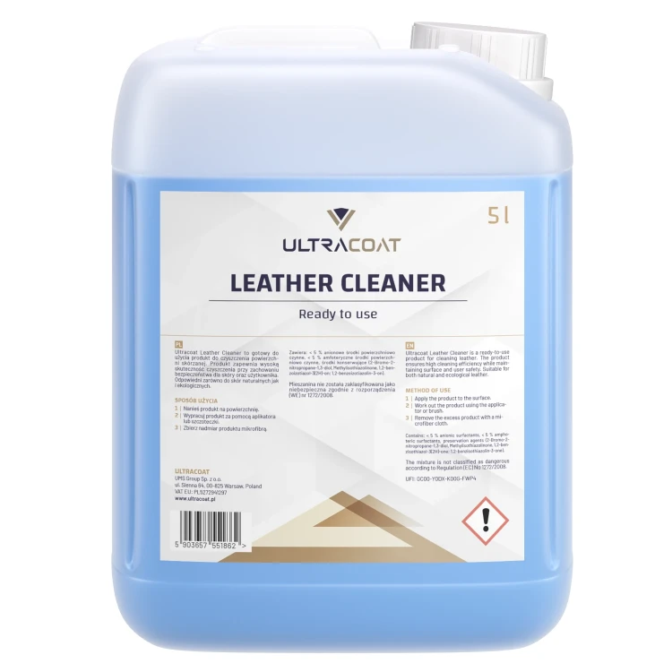 Ultracoat Leather Cleaner - produkt do czyszczenia skór gładkich 5000ml