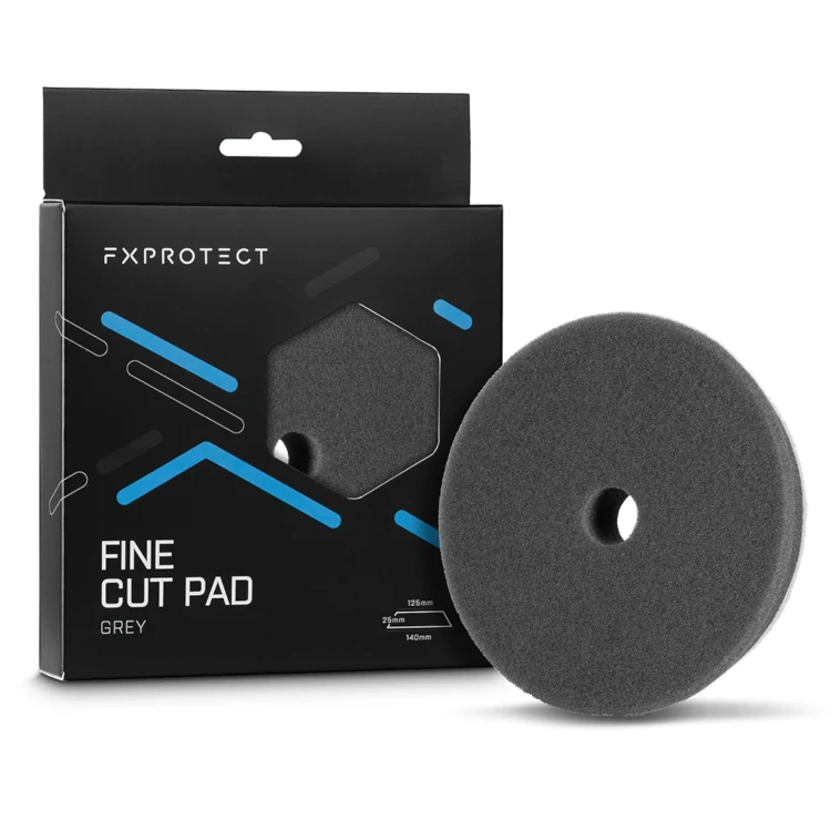 FX PROTECT Fine Cut Pad Grey - Miękki, wykończeniowy pad polerski  125/140mm