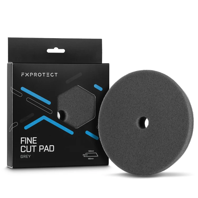 FX PROTECT Fine Cut Pad Grey - Miękki, wykończeniowy pad polerski 150/165mm