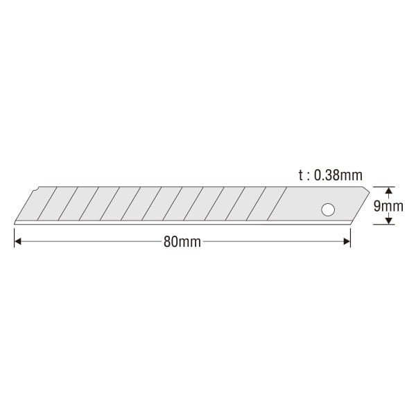 KDS S-Blades Durable Edge - Ostrze segmentowe wymienne 10 sztuk