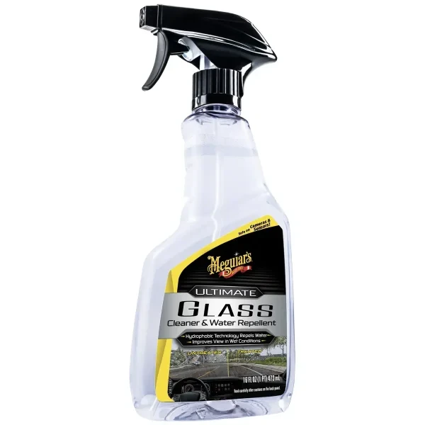 Meguiar's Ultimate Glass Cleaner &amp; Water Repellant - Płyn do mycia szyb z dodatkiem hydrofobowym 473ml