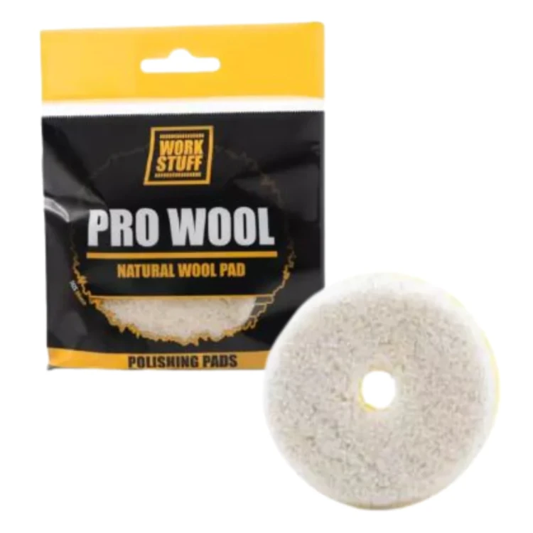 Work Stuff Pro Wool - Pad polerski z naturalnego futra 80mm