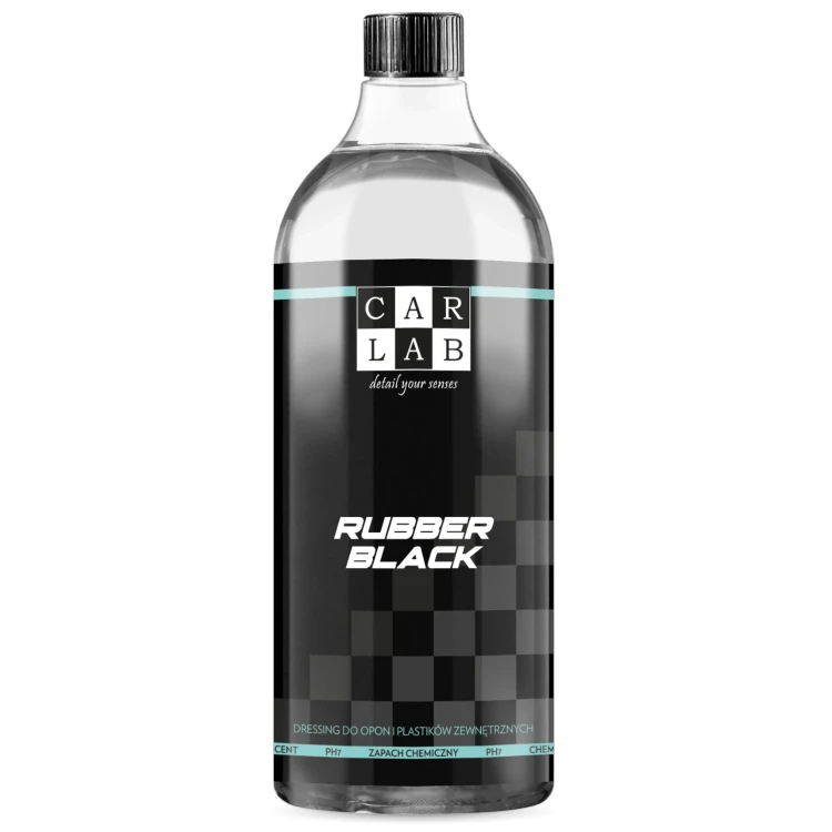 Carlab Rubber Black - Dressing do opon i plastików zewnętrznych 1L