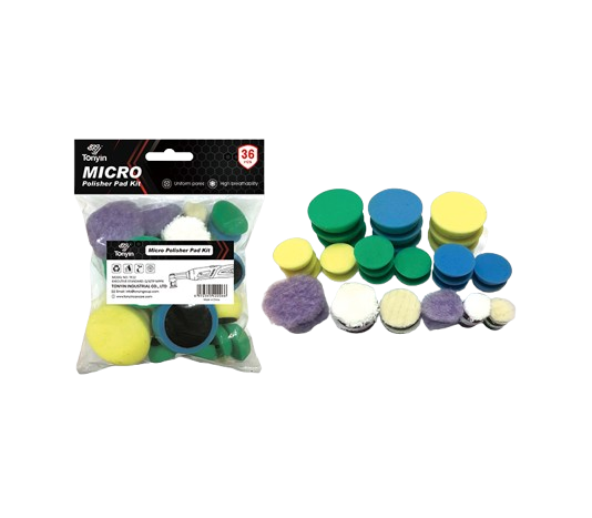 Tonyin Micro Polisher Pads Kit - Zestaw małych padów polerskich 36 sztuk