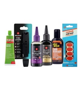 WELDTITE STARTER PACK - Zestaw startowy do pielęgnacji roweru szosowego, gravel