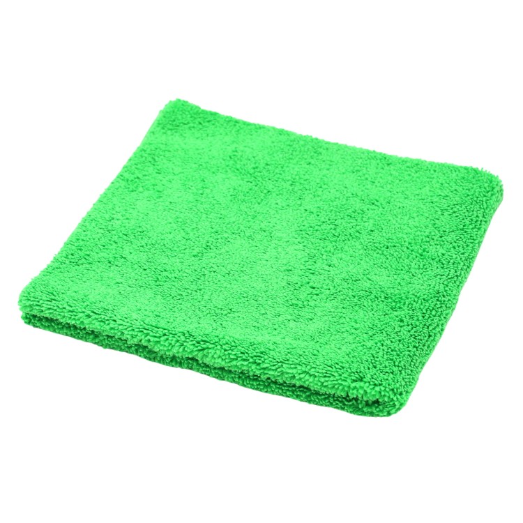 Booski Car Care Fantastic Green - Wysokiej jakości miękka mikrofibra bez krawędzi 40x40cm 400gsm