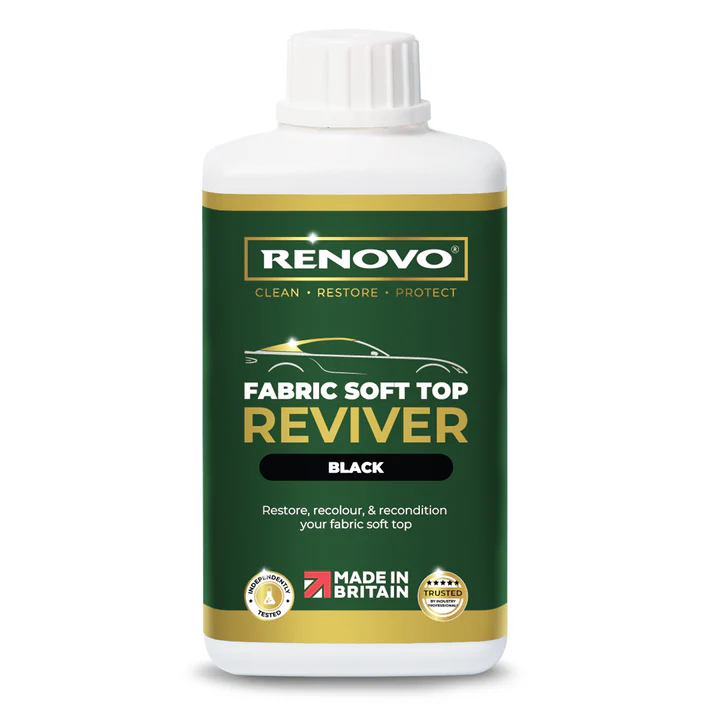 Renovo Soft Top Reviver Black - Farba do dachów cabrio Czarna 500ml