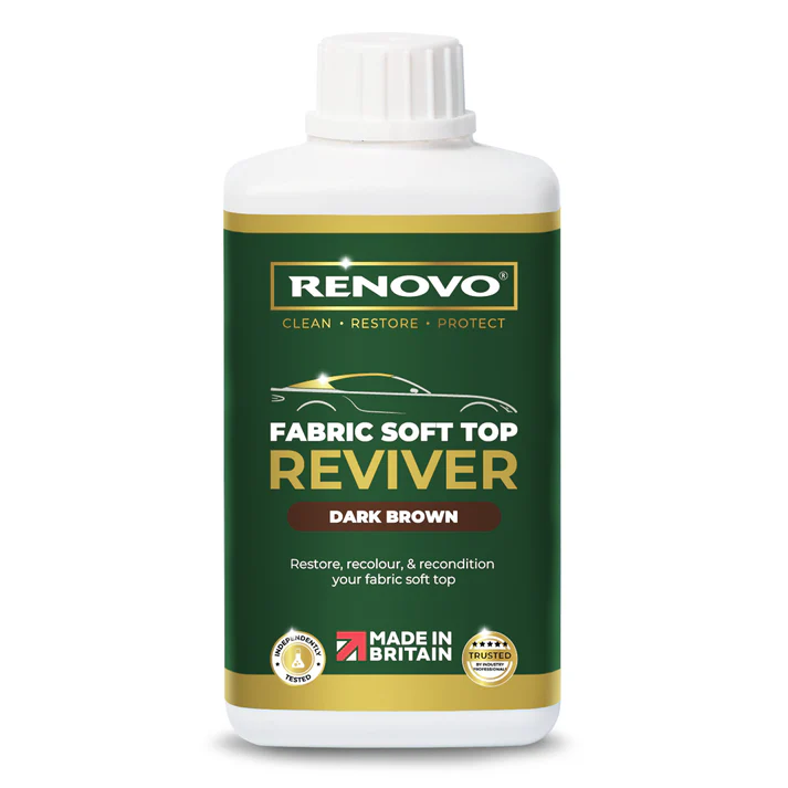 Renovo Soft Top Reviver Dark Brown - Farba do dachów cabrio Brązowa 500ml