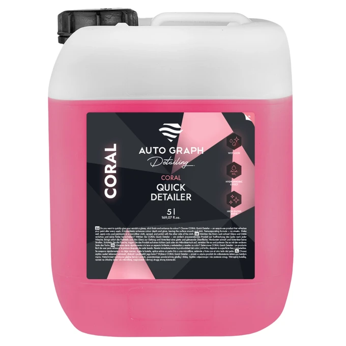 Auto Graph CORAL Quick Detailer - Odświeża lakier, przywraca połysk 5L