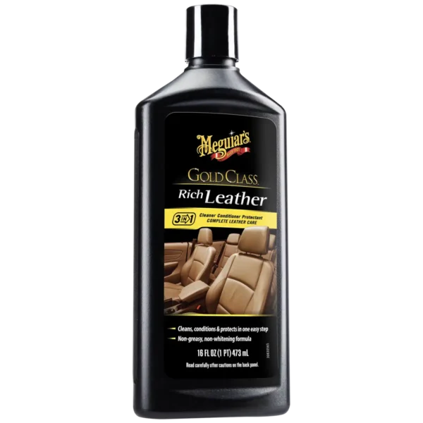 Meguiar's Gold Class Rich Leather Cleaner & Conditioner - Produkt do regularnej pielęgnacji tapicerki skórzanej