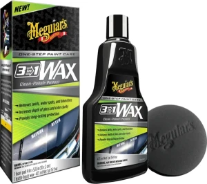 Meguiar's 3 in 1 Wax - Wielozadaniowy wosk, czyści i zabezpiecza lakier 473ml
