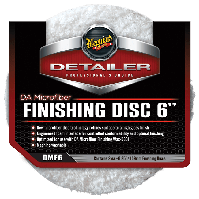 Meguiar's DMF6 DA Microfiber Finishing Discs 2pak  Gąbki polerskie na rzep z mikrofibry 2 sztuki