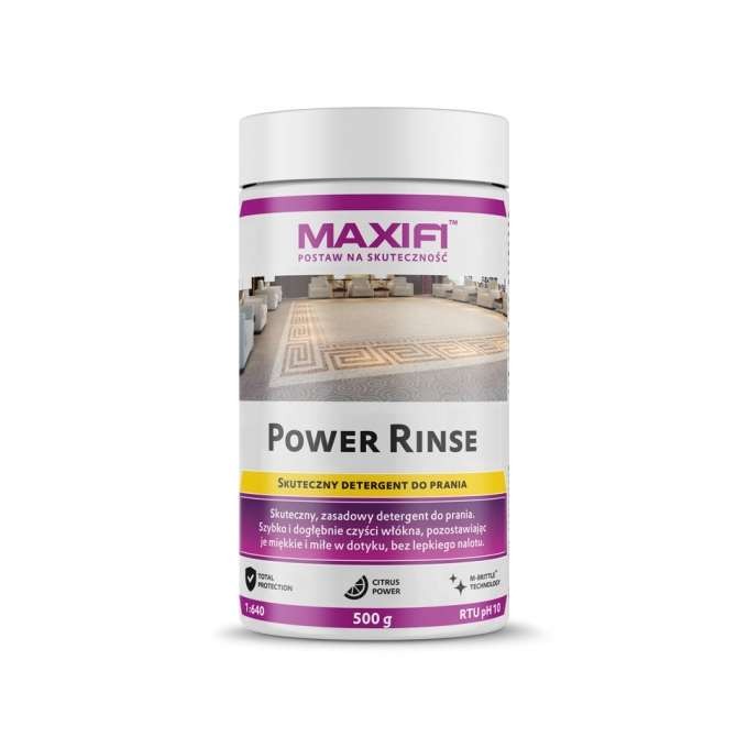 MaxiFi Power Rinse Proszek do prania tapicerki materiałowej 500g