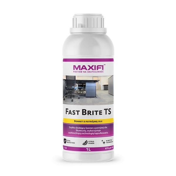 MaxiFi FastBrite Płyn do prania tapicerki bonnetowania metodą kapsułkowania TS 1000ml