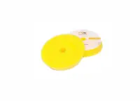 NAT Slash DA Żółta Średnio twarda gąbka polerska 80mm