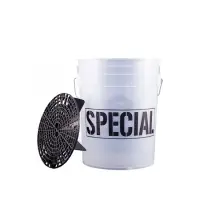 Booski Car Care SPECIAL Detailing Wash Bucket + Grit Guard Profesjonalne przezroczyste wiadro do detailingu