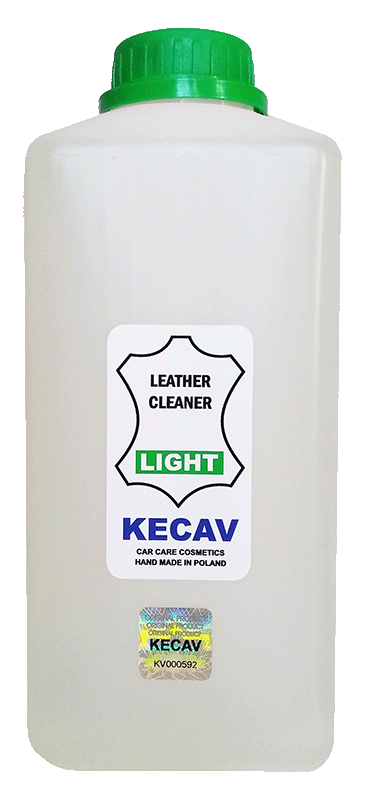 KECAV Leather Cleaner LIGHT Skuteczny płyn do regularnego czyszczenia skór gładkich 1L