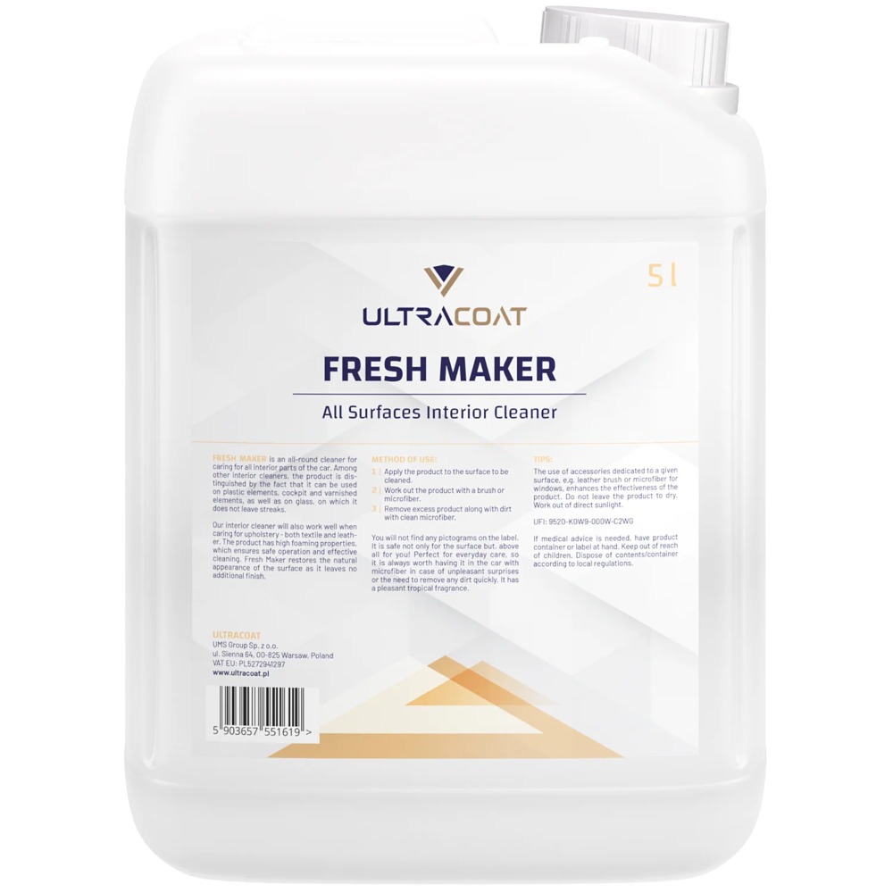Ultracoat Fresh Maker - Uniwersalny podukt do czyszczenia wnętrza 5000ml