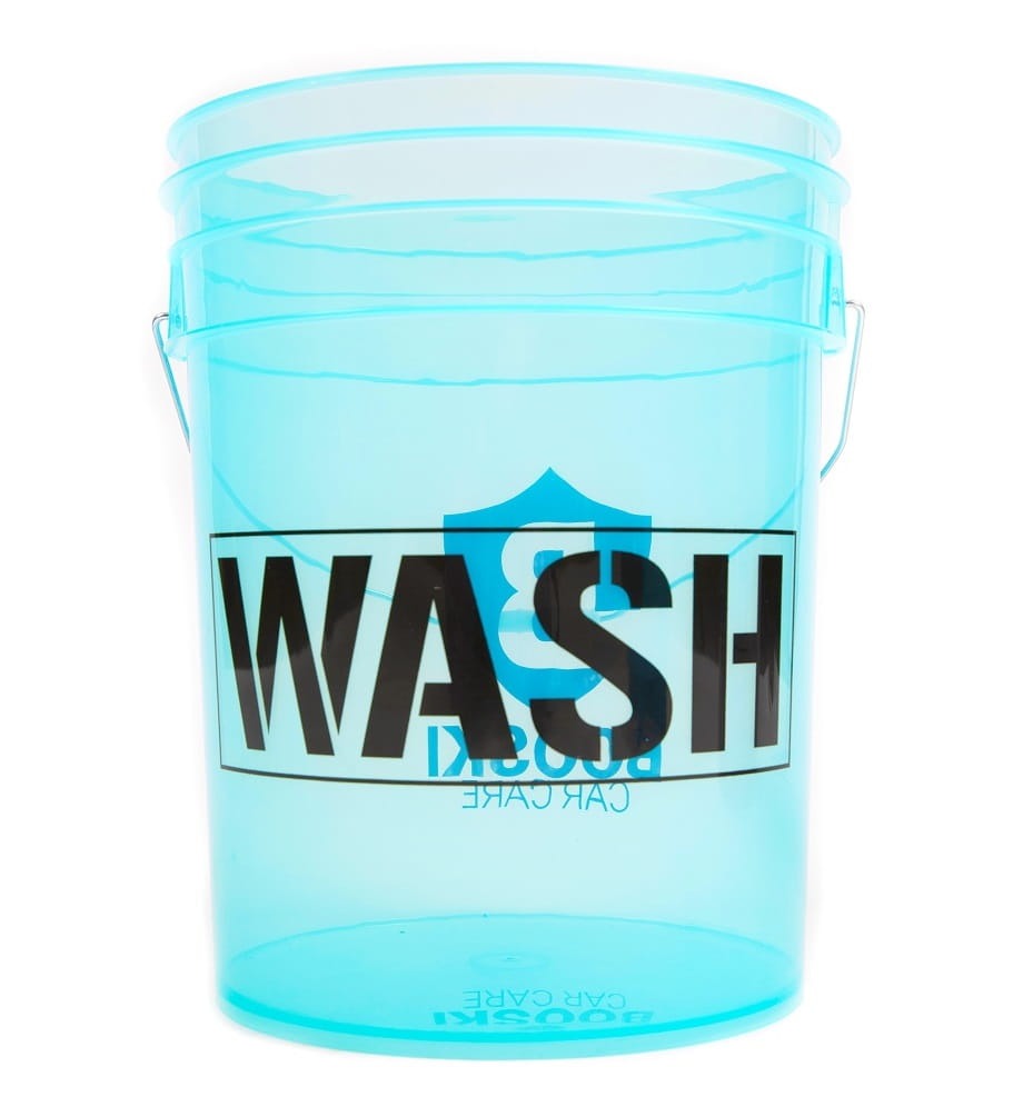 Booski Car Care WASH Extra Detailing Wash Bucket Profesjonalne przezroczyste wiadro do detailingu