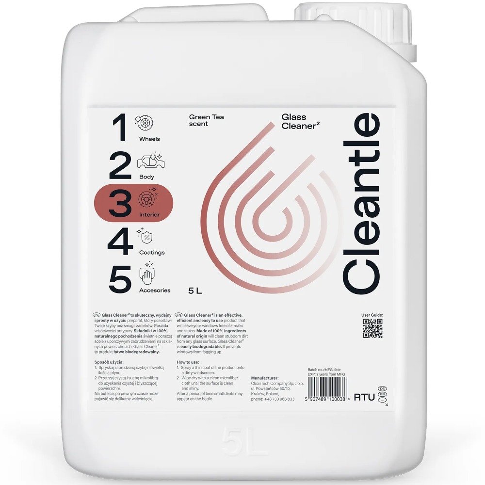 Cleantle Glass Cleaner2 Płyn do mycia szyb 5000ml