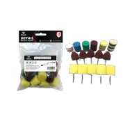 Tonyin Detail Polisher Pad Kit - Zestaw 28 padów i stożków do polerowania detali, Mini polisher kit