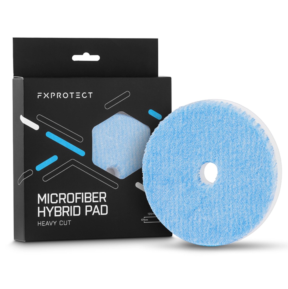 FXPROTECT Microfiber Hybrid Pad - Heavy Cut - Mocno ścierny pad polerski 135mm