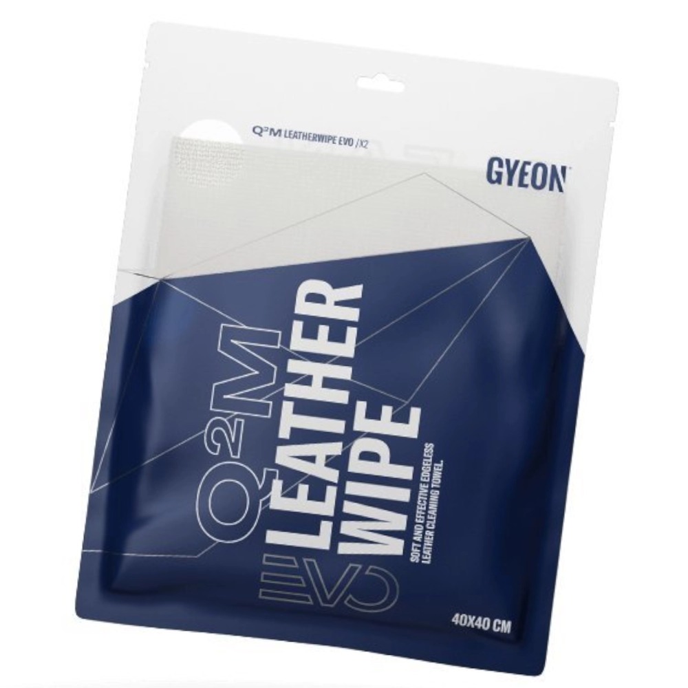 GYEON Q2M LeatherWipe EVO - Mikrofibra do pielęgnacji tapicerki skórzanej 40x40cm 2 sztuki