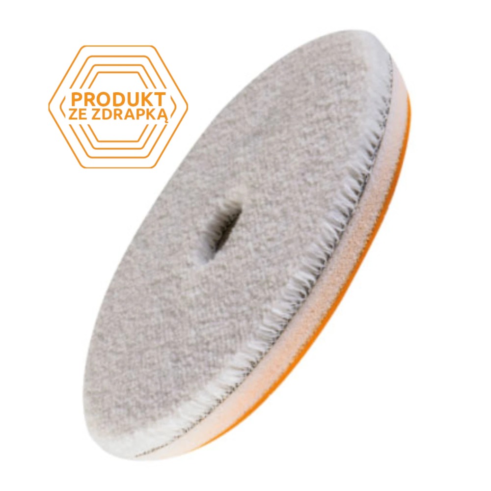 Honey Combination Short Wool Pad 2.0 - Mocno tnący pad polerski z naturalnej wełny 80mm