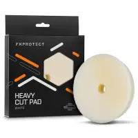 FXPROTECT Heavy Cut Pad White - Twardy pad polerski do usuwania dużych rys 125/140mm