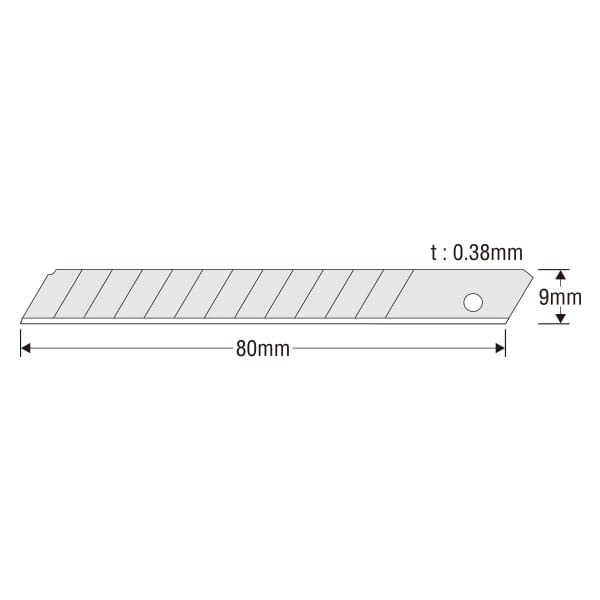 KDS S-Blades Durable Edge - Ostrze segmentowe wymienne 10 sztuk