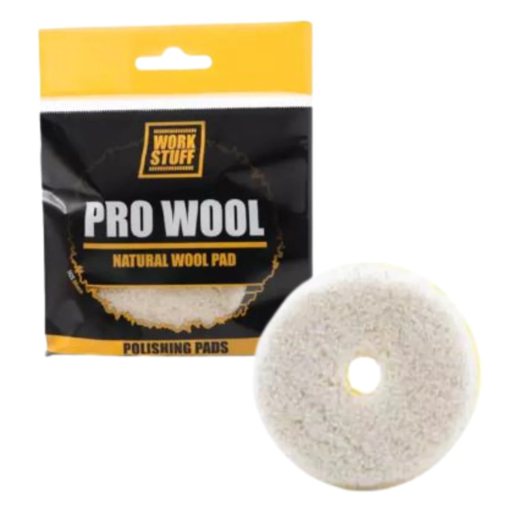 Work Stuff Pro Wool - Pad polerski z naturalnego futra 80mm