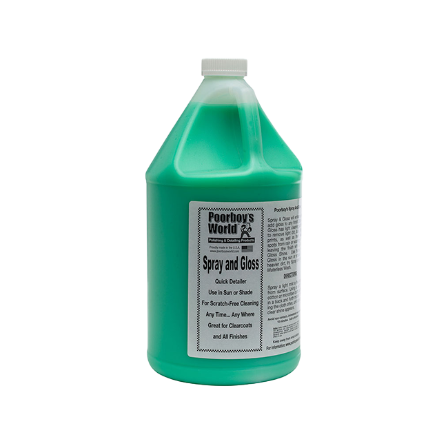 POORBOY'S WORLD Spray & Gloss Quick detailer Szybki połysk 3780ml