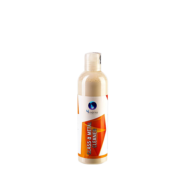 4nano Glass&Metal Cleaner Przywraca połysk metal chrom aluminium, czyści szyby z osadów 250ml