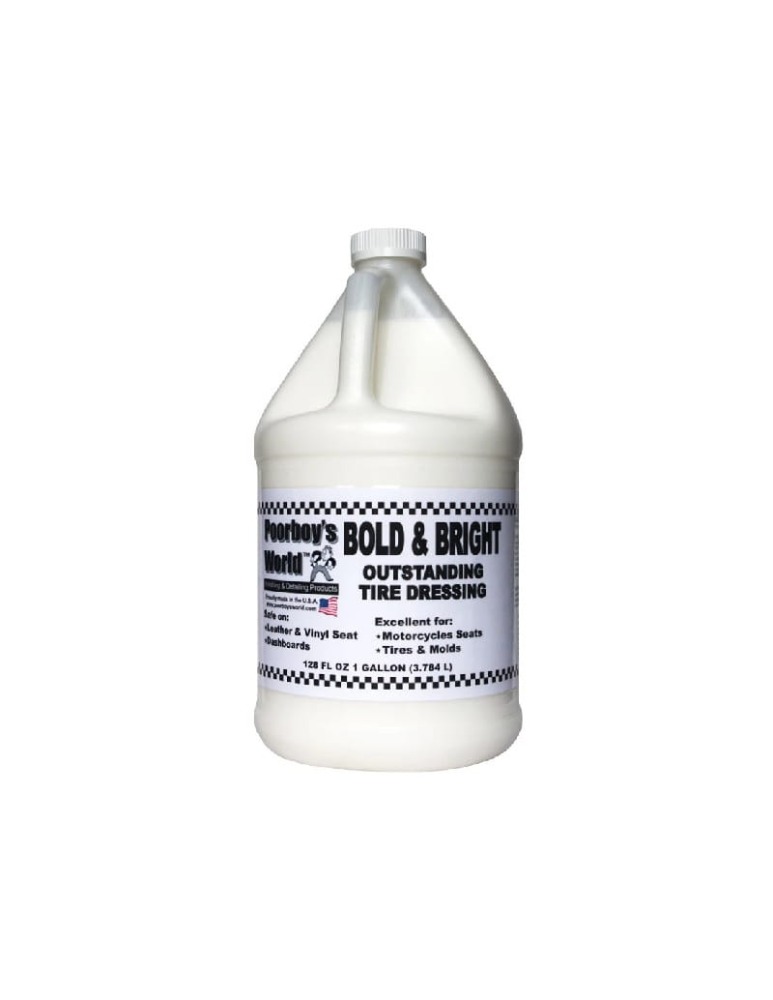 POORBOY'S WORLD Bold N Bright Tire Dressing Konserwacja plastików i opon 3780ml