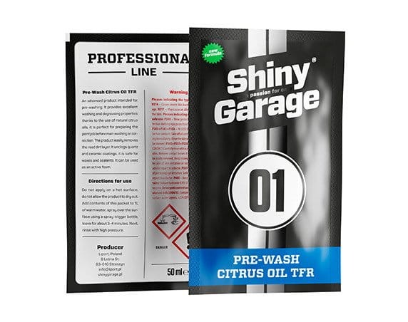 Shiny Garage Pre-Wash Citrus Oil TFR 50ml  produkt do wstępnego mycia