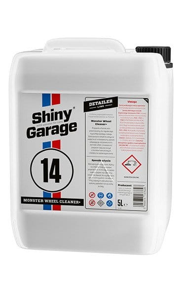 Shiny Garage Monster Wheel Cleaner Czyści felgi usuwa osady metaliczne z klocków hamulcowych 5000ml