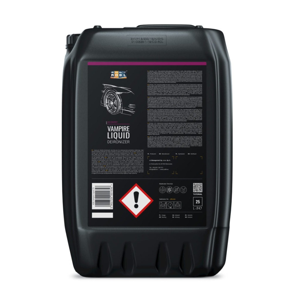 ADBL Vampire Liquid 25L produkt do czyszczenia felg deironizer
